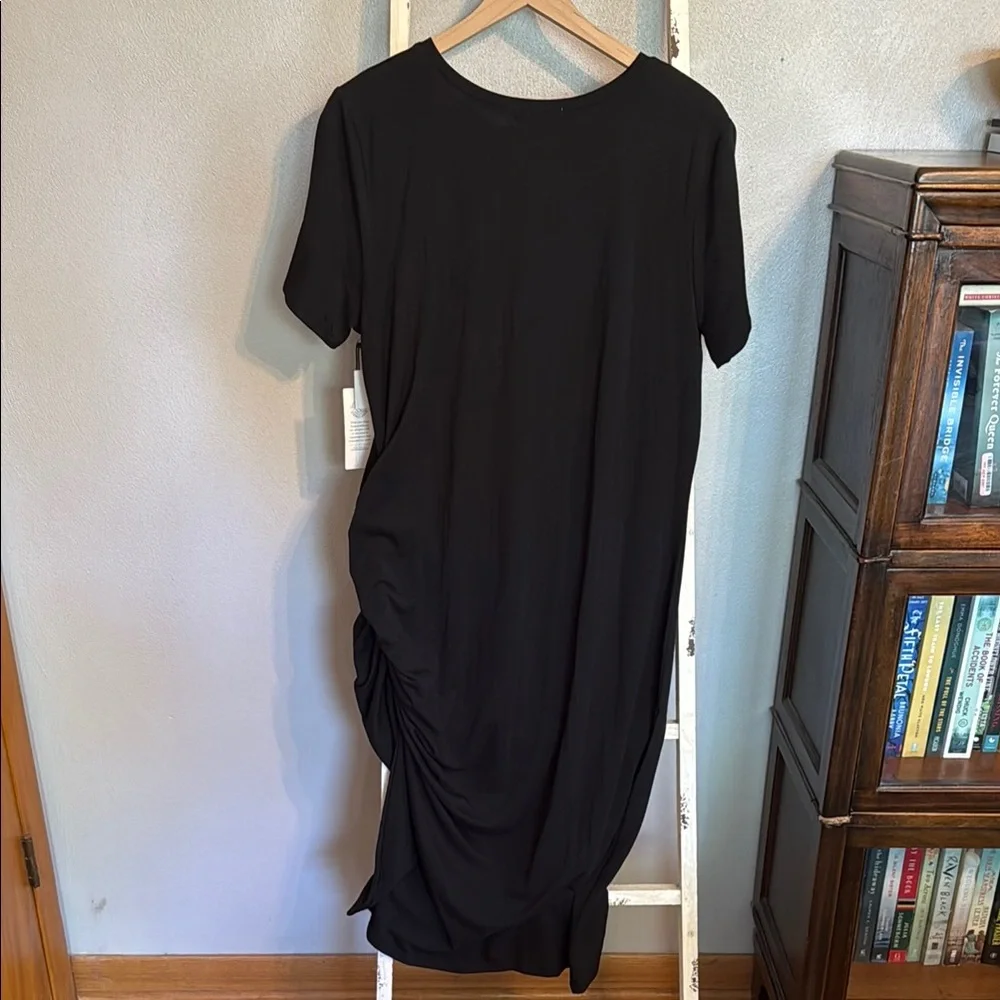 NWT Treasure & Bond Black Stretch Summer Dress Women Size 1X - Picture 5 of 9